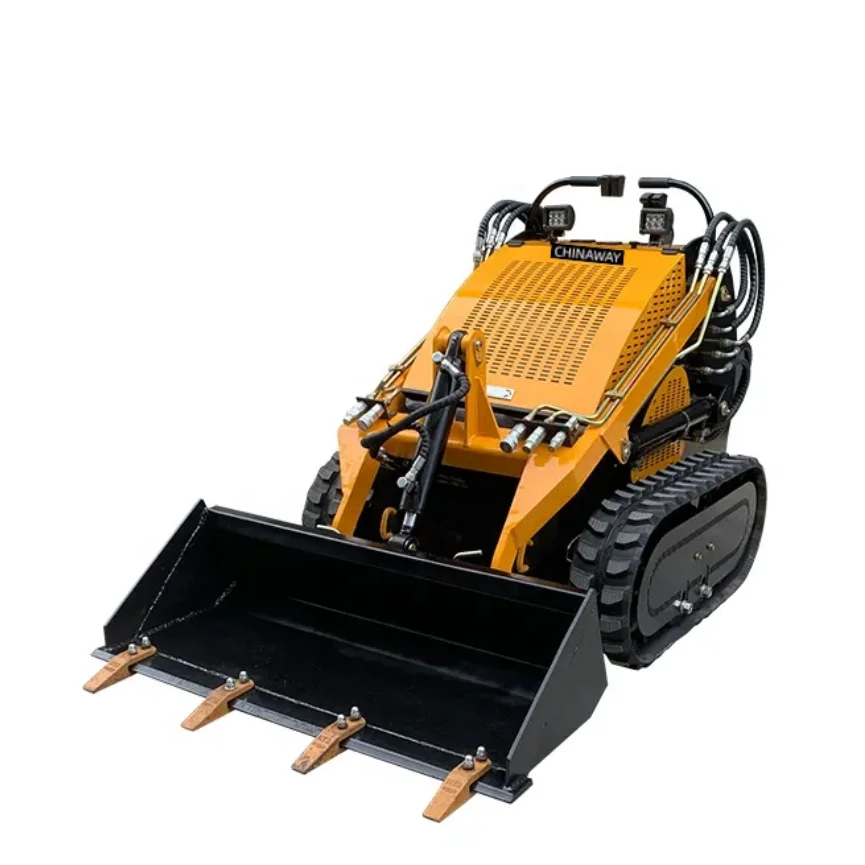 Multifunction Attachment Hydraulic Front Loader Small Mini Skid Steer Loader With Kubota EPA Engine for Construction and Farm