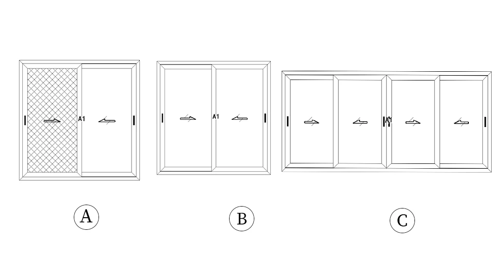 Раздвижные окна размеры