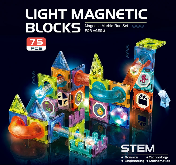 light magnetic blocks stem