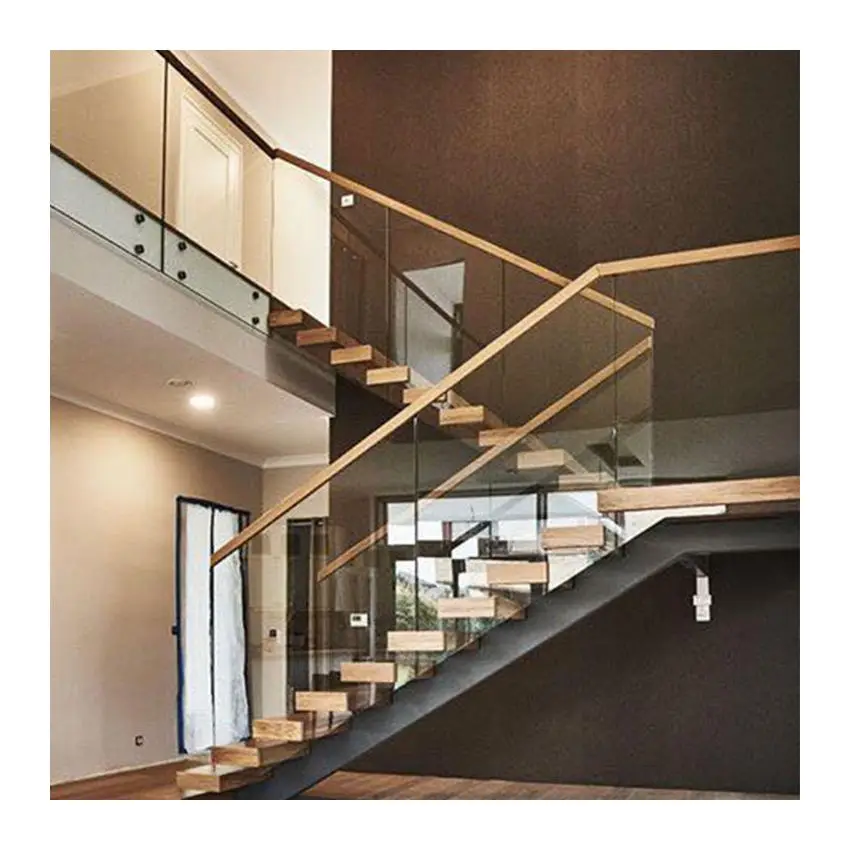 Modern Design Indoor Models of Stairs for Second Floor with Mono Stringer