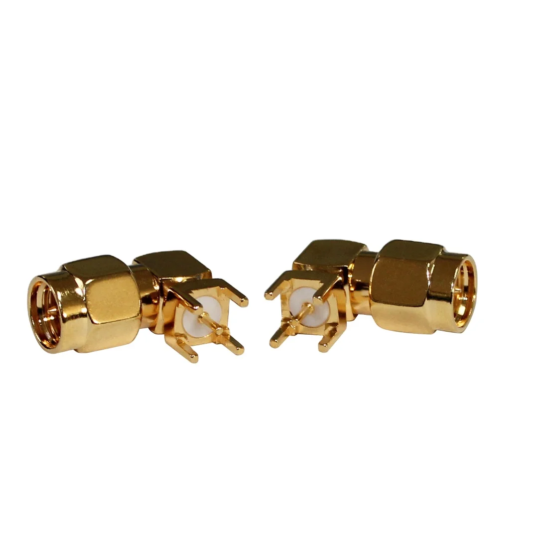product high performance low signal loss sma jwe coaxial connector sma male bent connector pcb connector-3