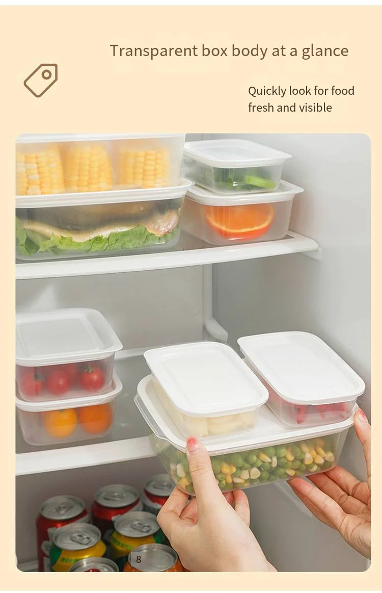 Fresh-keeping box set Refrigerator with lid food-grade plastic lunchmulti-grain type onion box supplier