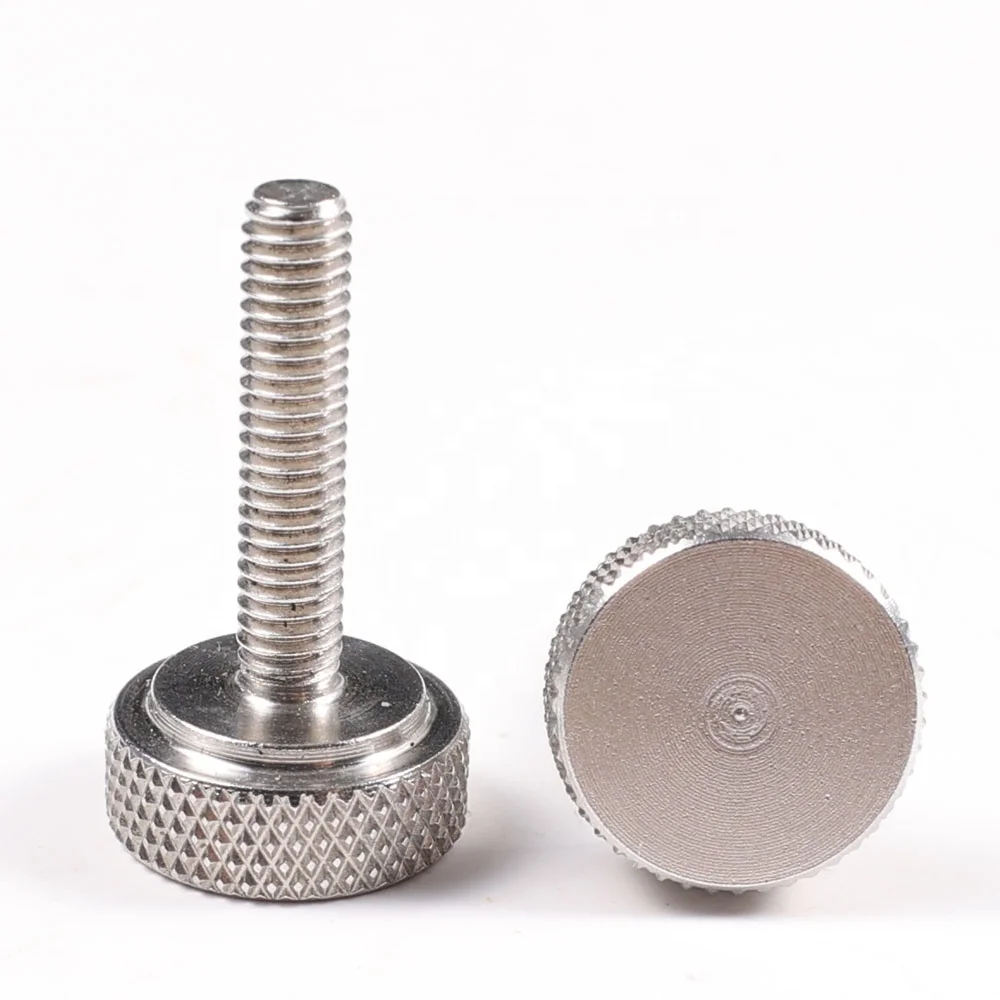 M2-M10 304 Stainless Steel Knurling Head Thumb Screw Hand Tighten Curtain Wall Locking Screws M8 (1 Piece), 30 mm