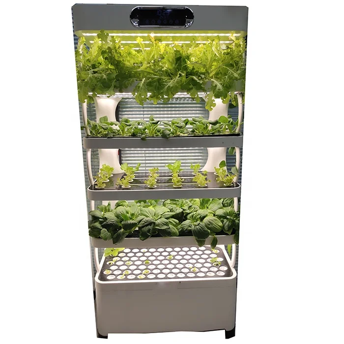 Led Desk Lamp Hydroponic Pot Indoor Vegetable Garden Self Watering Plastic Planters