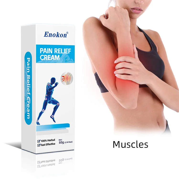 Wholesale Enokon Natural Herbal Skin Care Cream Leg Back Pain Relief Menthol 2-Year Shelf Life OEM/ODM MSDS Certified Customized