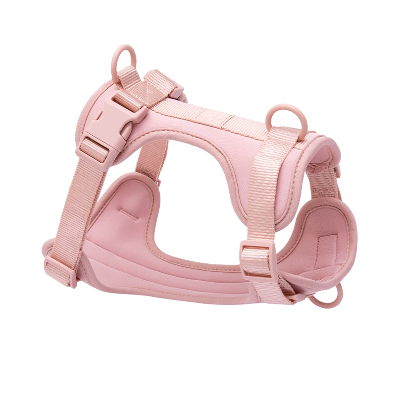 Muker Custom Breathable Luxury Dog Harness Adjustable Soft Polyester Fashion Style with RIBBONS and Private Label
