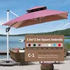 C-1 (2.5*2.5m square umbrella with 60kg water base)