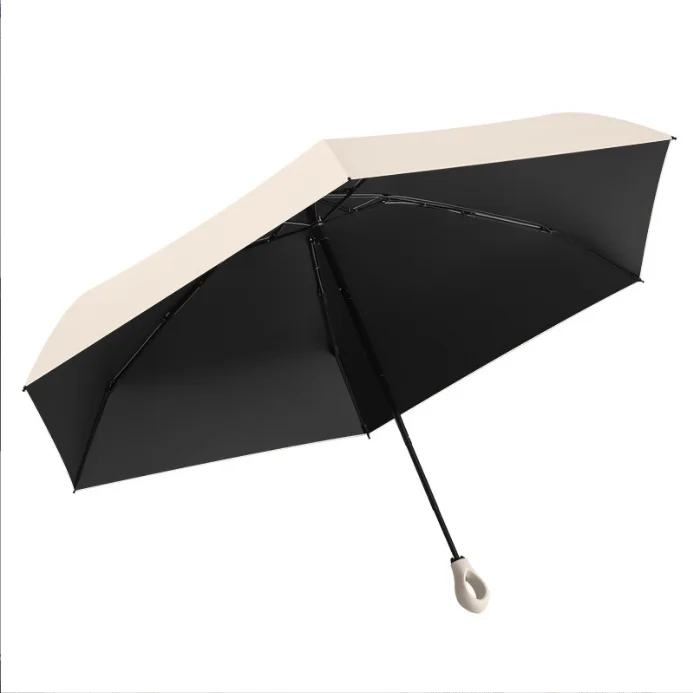 Modern Style 5-Fold Flower Umbrella Manual Compact Design Custom Pattern Made of Polyester for Business Gifts European Style