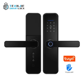 Tuya TTlock Smart Fingerprint Door Lock Safe Digital Electronic Lock With WiFi APP Password RFID Unlock For Home Security