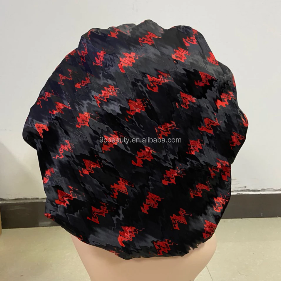 Newest Design 100 Luxury Patterns Premium Silk Designer Bonnets Women Wholesale