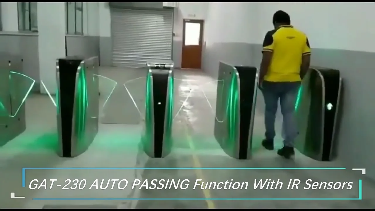 Electronic Turnstyle Acrylic Flap Barrier Hs Code Turnstile Oem/odm 0