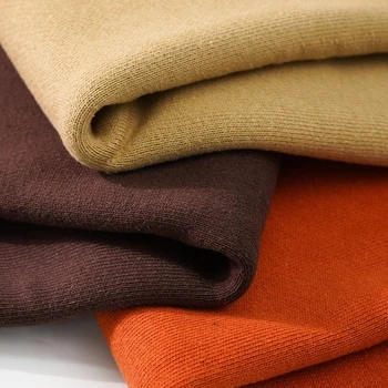 Wholesale High Quality 430gsm 81% Cotton 19% Polyester French Terry Knitted Fabric for Sweatshirt Hoodie Clothing