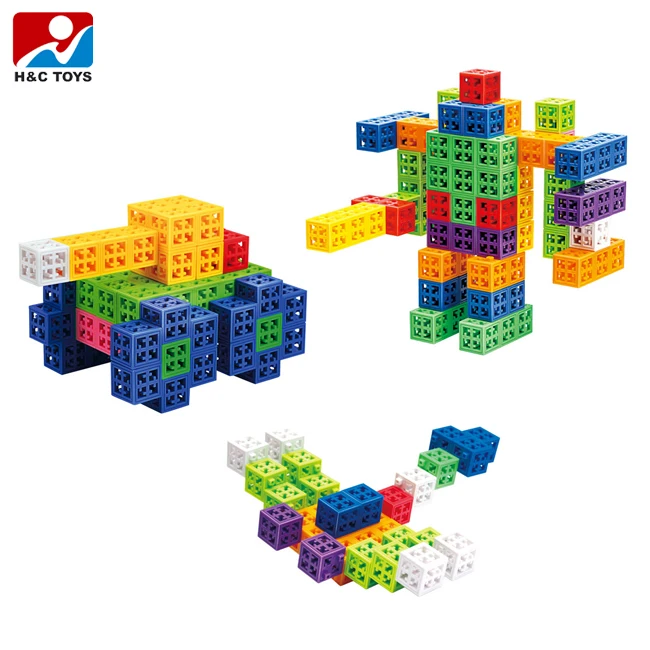 DIY square Block Toys Puzzle Game 88pcs Kids Toy of Intellectual Building Stacking Blocks