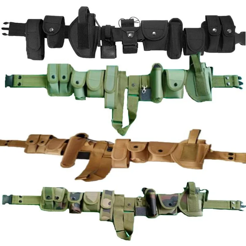 Wholesale Durable Multifunctional Tactical Security Duty Belt Multifunctional Holster Flashlight Pouch Utility Kit Belts