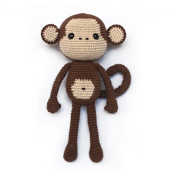 wholesale crochet monkey custom monkey crochet doll crochet patterns toy organic amigurumi crochet dolls