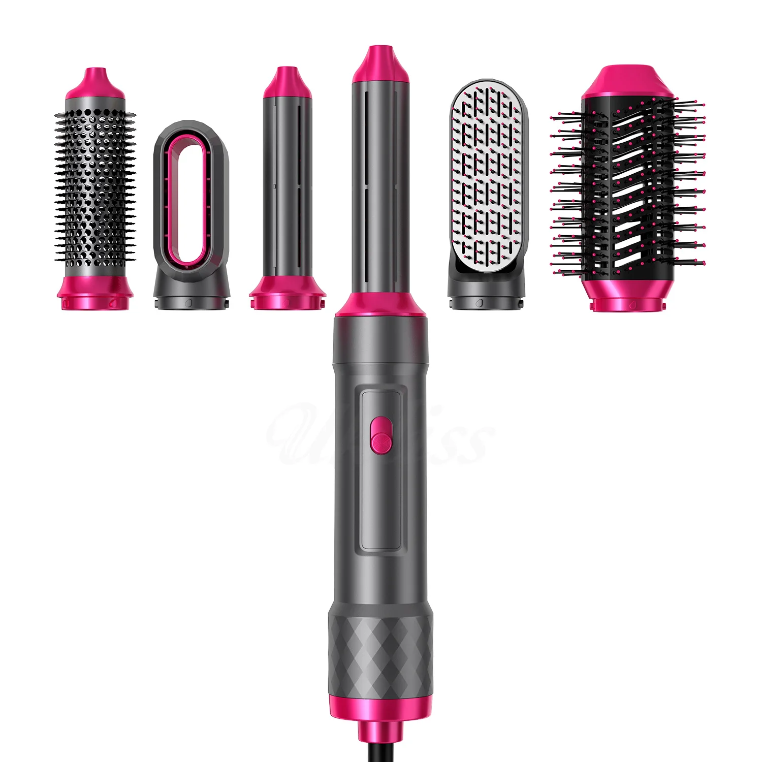 Ready To Ship 5 In 1 Electric Hair Blow Hair Dryer Hot Air Brush Wrap