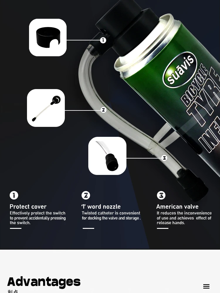 200ml Tubeless Tyre Puncture Repair Kit Pump Tire Sealant Inflator