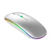 Silent 2.4G+BT (รุ่นมีไฟ) สีเงิน