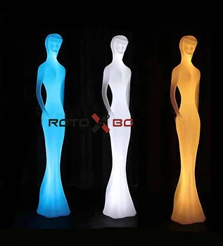 Mannequins show glowing models