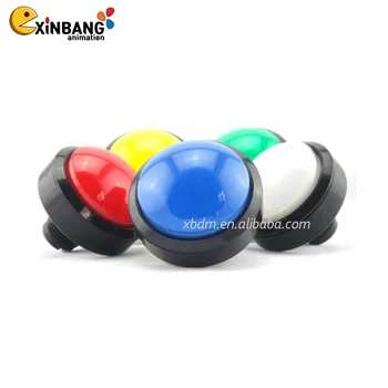 60 mm Round Convex Straight Edge Button for Basketball Machine, Gift Machine, Dancing Machine and Other Accessories
