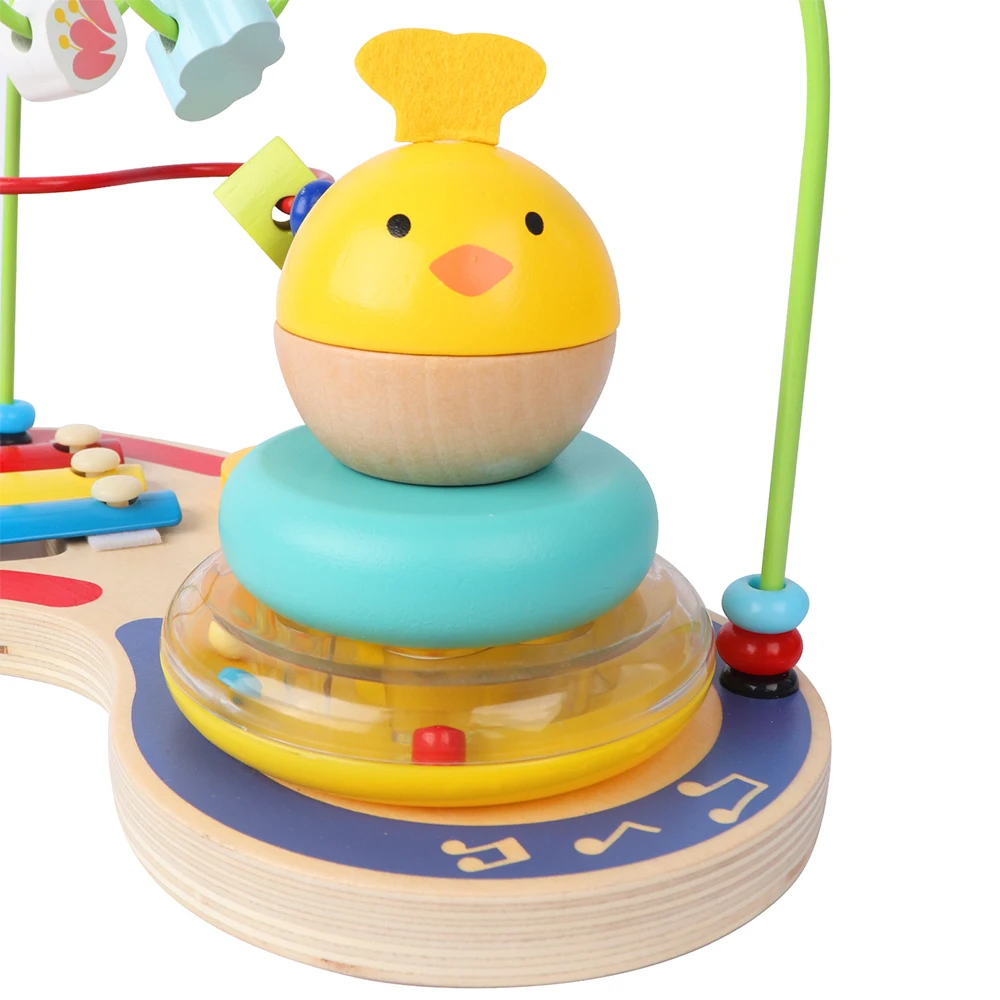 Montessori Wooden Bead Maze Puzzle Early Learning Educational Toy for ...