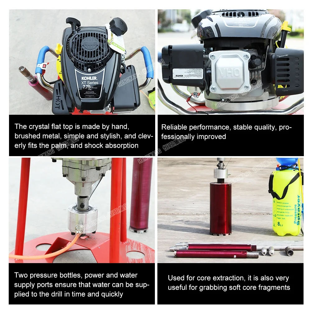 Soil Rock Sampling Portable Easy Operated Backpack Drill Rig Machine