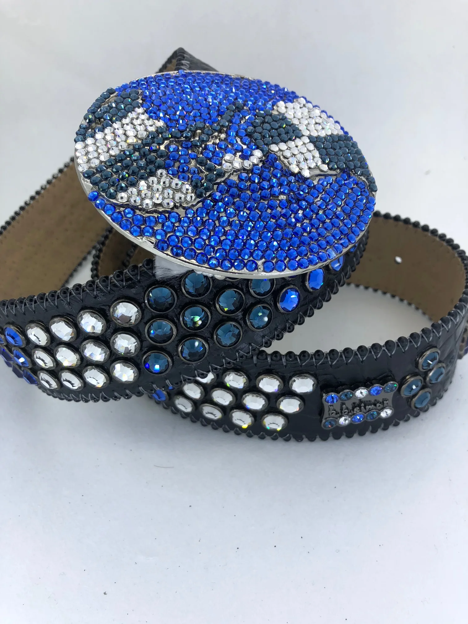 Designer Bling Bling Big Belt Buckle - Rhinestone Western