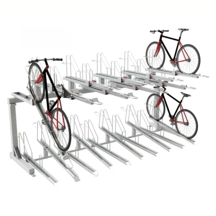 bike racks - stackable bike racks Images High Quality... Double Stacking Parking Two Tier Cycle Bicycle Rack Double Display l ...
