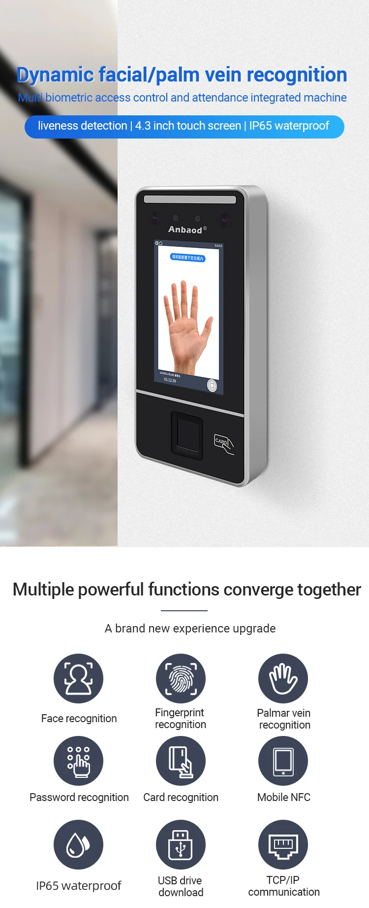 Facial Palm Vein Fingerprint Recognition - Secure Access