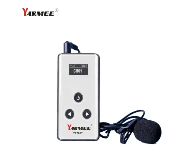 YARMEE YT200 Handheld Wireless Whisper Radio System One Set with 2 Transmitters 30 Receivers for Tour Guide