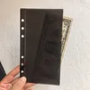 Clear Black Cash Envelope
