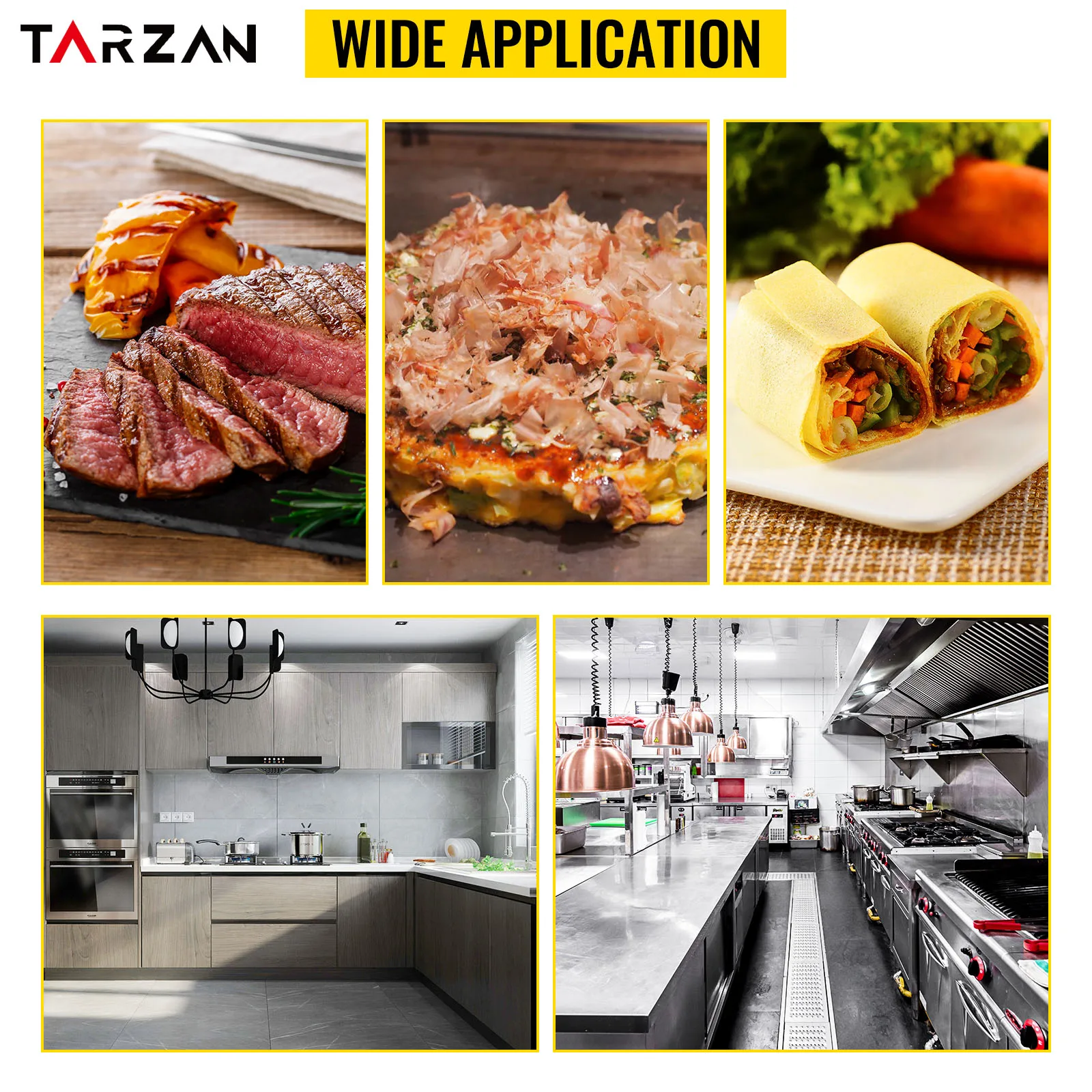 TARZAN Industrial Hotel Fast Food Restaurant Commercial Kitchen Equipment  Griddle Series factory