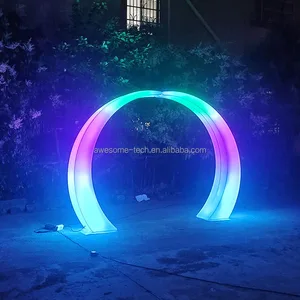 Smart LED Arch Light Unique Waterproof IP65 Weatherproof for Outdoor Garden Rainbow Decorative Landscape Lighting for Weddings