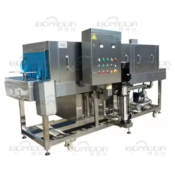 Tray Washing Machine with Dryer Horizontal Container Plastic Box Cleaning Machine Trays Box Crate Pallet Washer