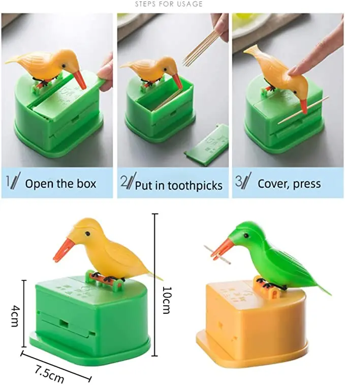 Scatola Porta Stuzzicadenti Vintage In Lega Di Zinco – Dispenser Multiuso Con Apribottiglie, Decorazione Da Cucina Con Rilievo Pavone, Capacità 30 Pezzi - 3