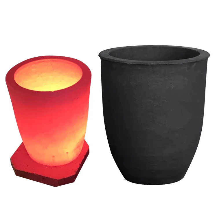 Graphite Crucible 10kg 40kg Graphite Ceramic Crucible 50kg Silicon Carbide Crucible for Aluminum Melting Foundry