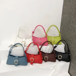 2023 Wholesale Ladies Hand Bags Luxury Women's Underarm Handbags Fashion Ladies PU Leather Shoulder Bags