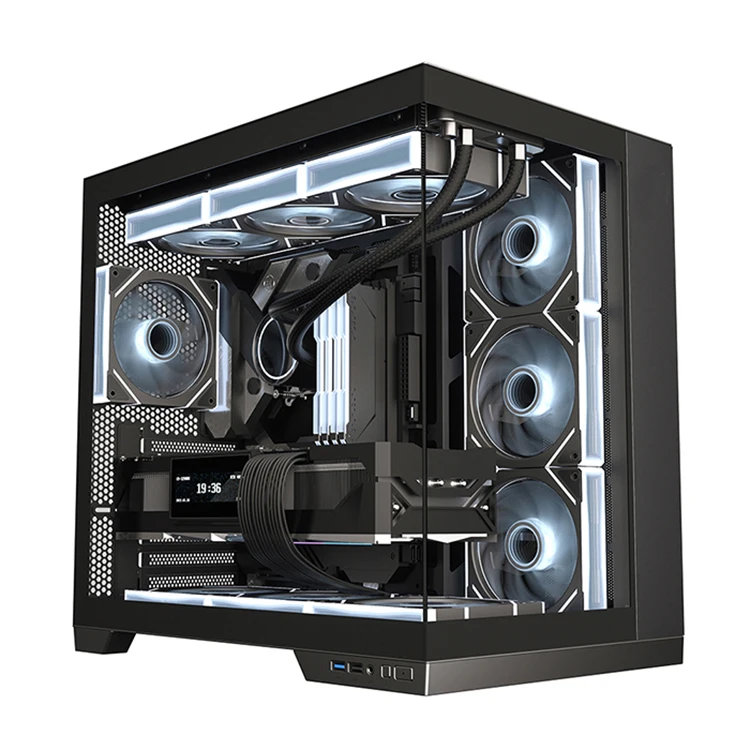 JNP Factory Cpu Cases Power Supply Cooling Fan Water Cooler System Casing Cabinet Case Gaming Pc Computer for Pc