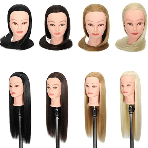Wig head model apprentice practice hair cutting mannequin head