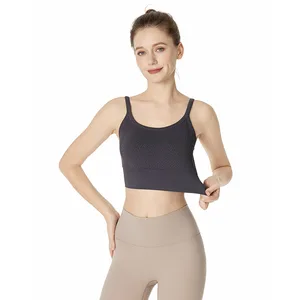 U-Shape Anti-Walking Yoga Running Vest Beauty Back Skin-Friendly with Adjustable Straps Breathable Thin Woven for Summer Season