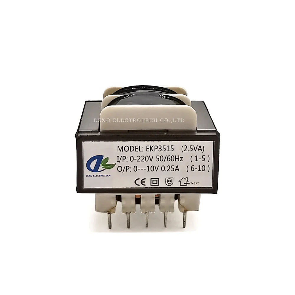 Customized 12V to 220V Needle Insertion Control Power Transformer 50Hz Frequency with Outputs at 24V 36V 48V 380V