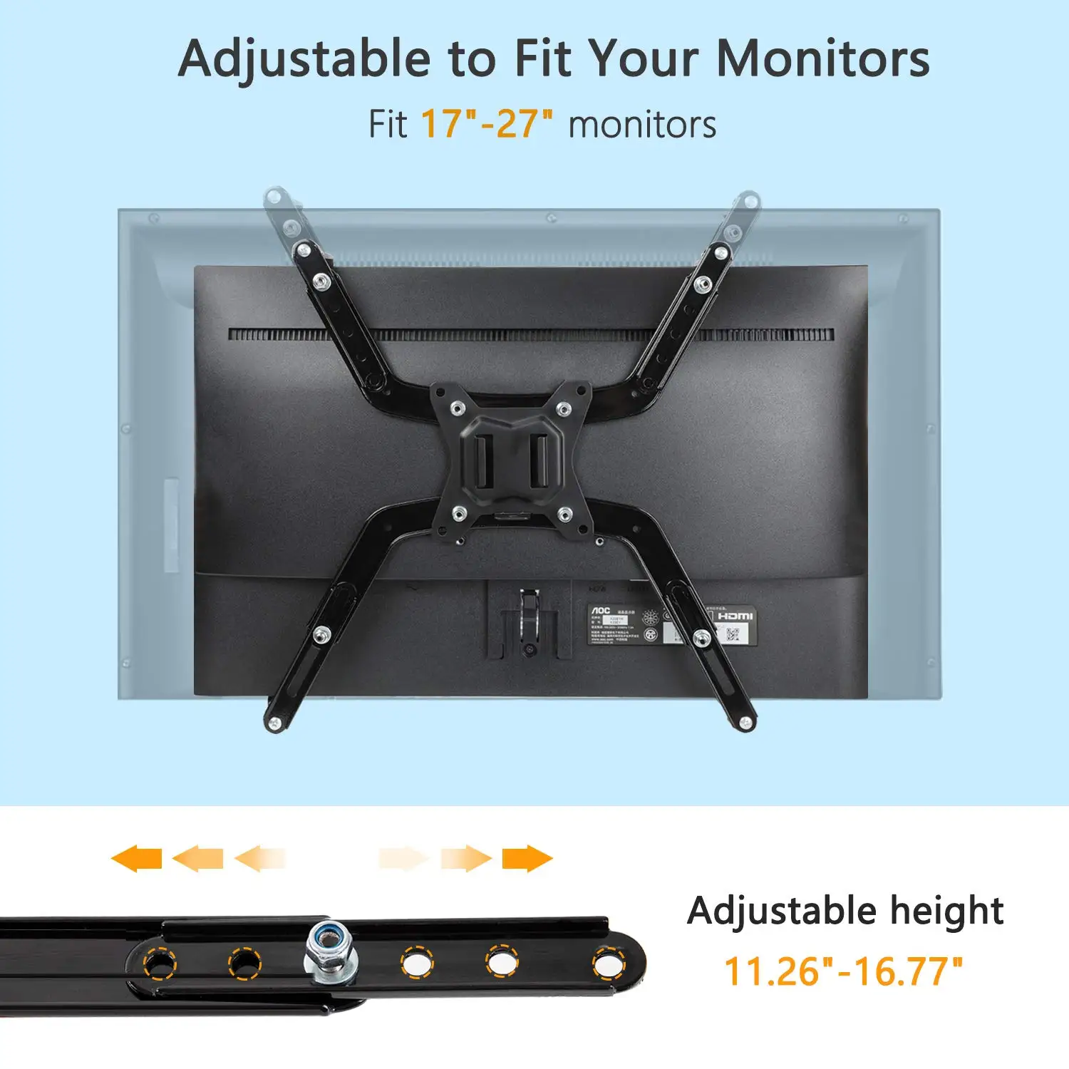 Vesa Mount Bracket Adapter Monitor Arm 