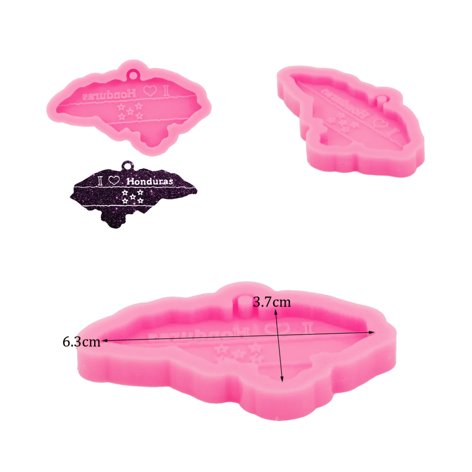 USA 50 State Map Resin Silicone Keychain Mould, Crafts with Epoxy Art Diy DIY Handmade Charms Mold, Mold Chocolate manufacture