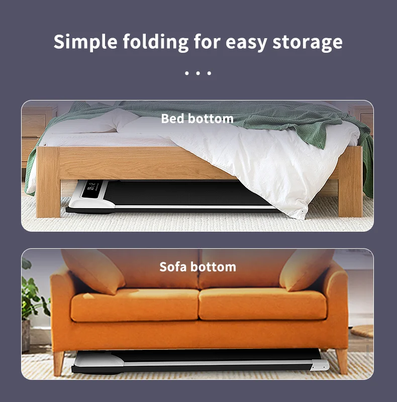 Easy Folded Running Machine New Slim Walking Pad Home Mini Fitness