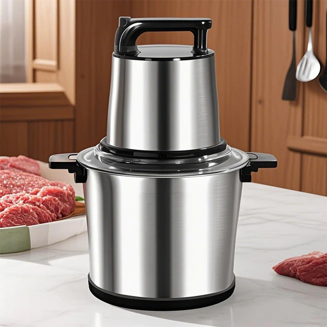 And China Shredder Onion Resistant Automatic Pork Frozen Meat Pull Mincer 3000w Grater Vegetable  Industrial Meat Chopper