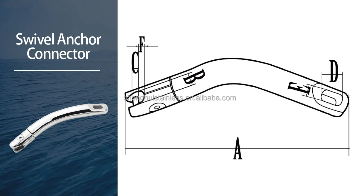 product stainless steel marine hardware anchor connector anchor swivel-2