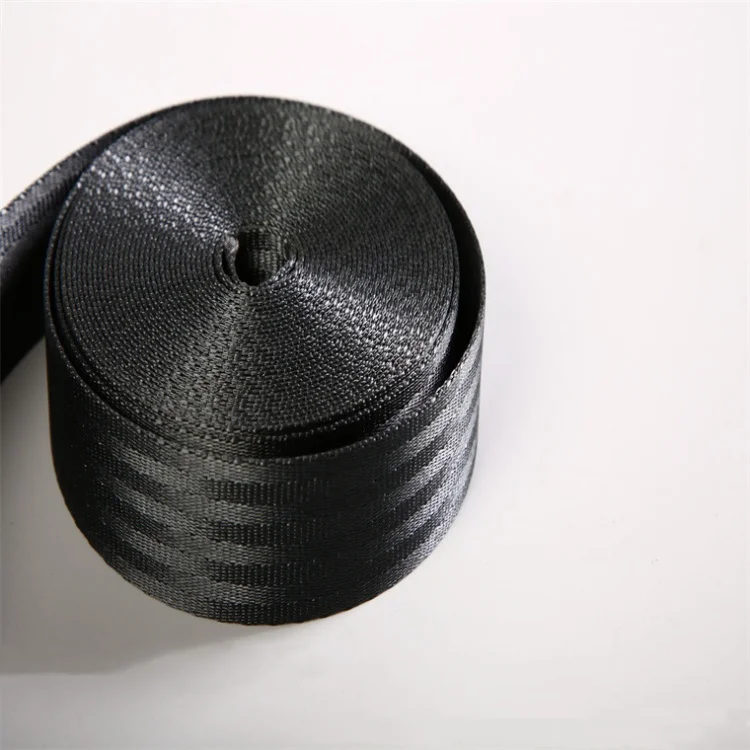 Высокопрочный двухточечный ремень безопасности Черный Прочный тканый для автомобильных аксессуаров