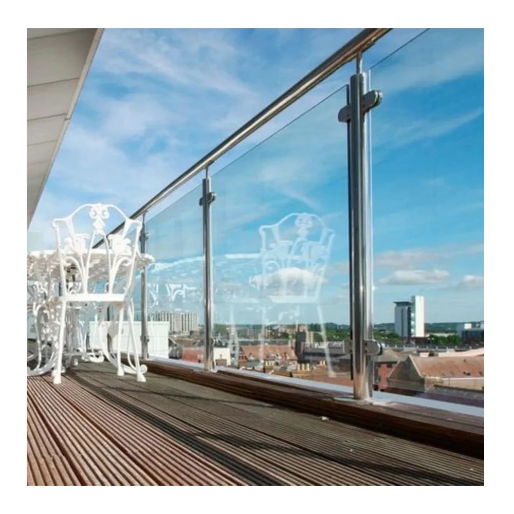 Custom Modern Design Outdoor Aluminum Baluster and Glass Panel Railing ...