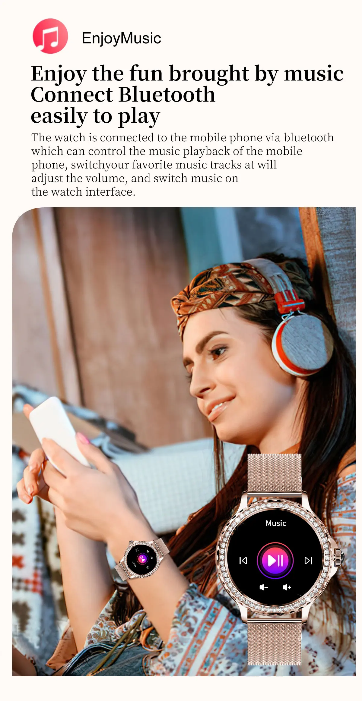 NX19 2026 Smart Watch for Ladies IP68 Waterproof BT Call 1.3inch Multiple Sport Modes Women Smartwatch 2026 Health Monitor