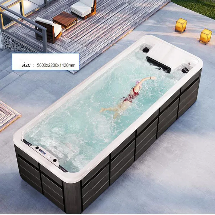 6329 Outdoor Swim Pools with Jacozy Spa Swimming Picinas Hidromasajes  Portable Jakuzzy Outdoor Swim Spa with Hidromasaje Pool